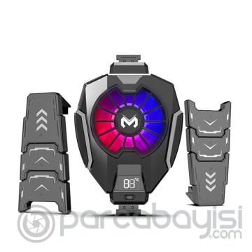 MEMO DL05T Dijital Göstergeli Tablet Soğutucu Gamer Oyuncu Radyatör Soğutma Fanı