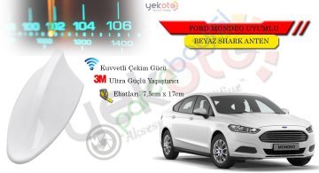 Ford Mondeo Uyumlu Beyaz Shark Anten Köpek Balığı Anten