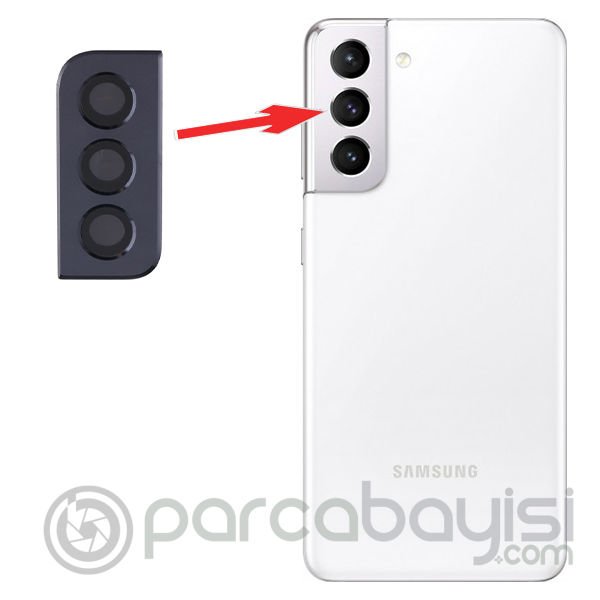 Sm Galaxy S21 G991 Metal Çerçeveli Kamera Lens Full Set