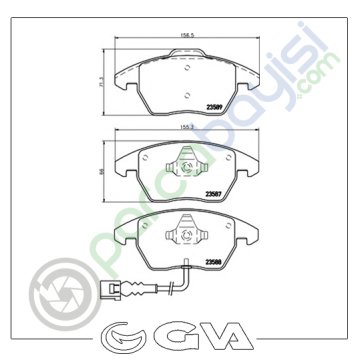 Volkswagen Passat Ön Balata Seti 2005 Sonrası 1K0698151-1K0698151E-Wva23587