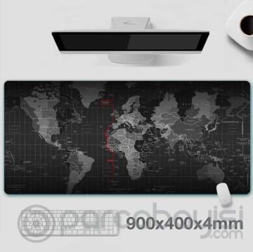 ALLY Dünya Desenli RGB Led Işıklı Oyuncu Mouse Pad 400*900*4MM