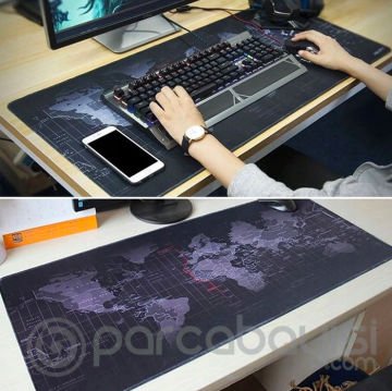 ALLY Dünya Desenli RGB Led Işıklı Oyuncu Mouse Pad 400*900*4MM