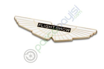 Flight Show 3D Metal Sticker Metal Amblem Gold Renk