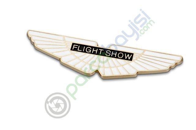 Flight Show 3D Metal Sticker Metal Amblem Gold Renk