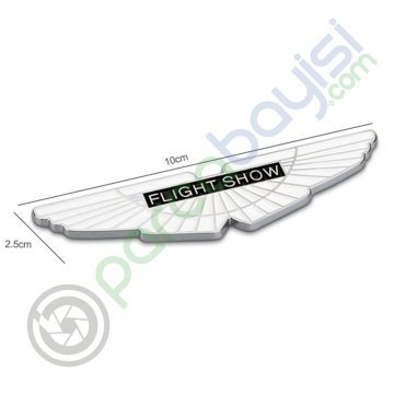 Flight Show 3D Metal Sticker Metal Amblem Gold Renk