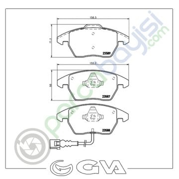 Volkswagen Polo Ön Balata Seti 2009 Sonrası 1K0698151-1K0698151E-Wva23587
