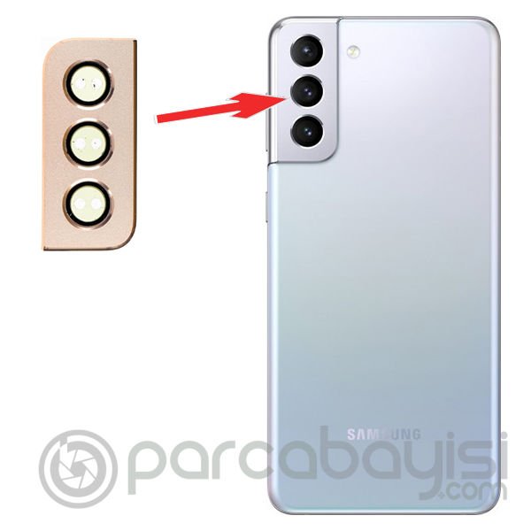 Sm Galaxy S21 Plus G996 Metal Çerçeveli Kamera Lens Koruyucu Full Set