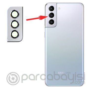 Sm Galaxy S21 Plus G996 Metal Çerçeveli Kamera Lens Koruyucu Full Set