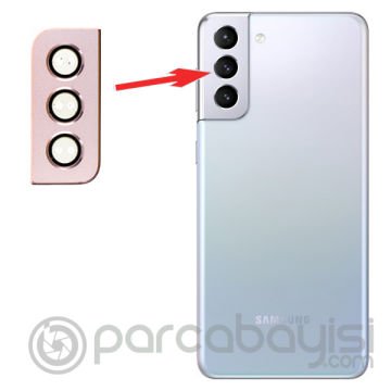 Sm Galaxy S21 Plus G996 Metal Çerçeveli Kamera Lens Koruyucu Full Set