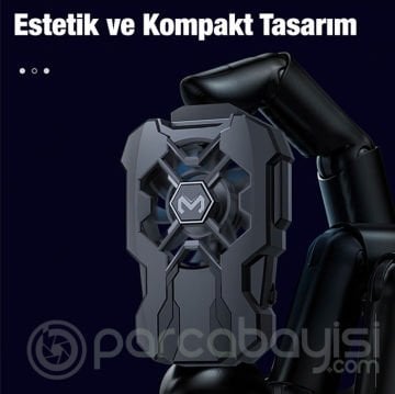 MEMO FL-07 400mAh Şarj Edilebilir Cep Telefonu Soğutma Fanı Radyatör Soğutucu