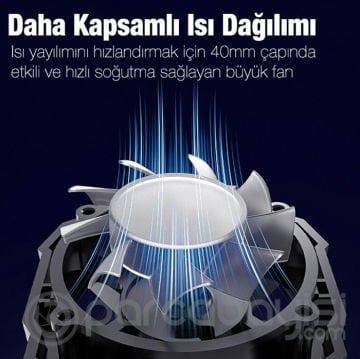 MEMO FL-07 400mAh Şarj Edilebilir Cep Telefonu Soğutma Fanı Radyatör Soğutucu