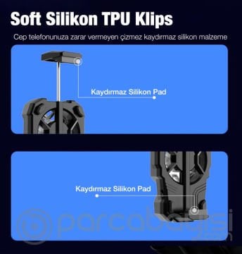 MEMO FL-07 400mAh Şarj Edilebilir Cep Telefonu Soğutma Fanı Radyatör Soğutucu