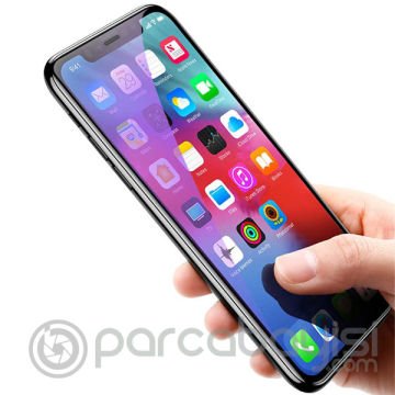 Baseus İPhone 11 İPXR 3d Full Anti Blue Ray Light Ekran Koruyucu Tempered Cam Ekran Koruyucu