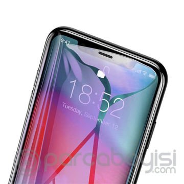 Baseus İPhone 11 İPXR 3d Full Anti Blue Ray Light Ekran Koruyucu Tempered Cam Ekran Koruyucu