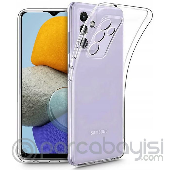 Ally SM Galaxy M23 5G (SM-M236B) Kılıf Kamera Korumalı Ultra İnce Şeffaf Silikon Kılıf