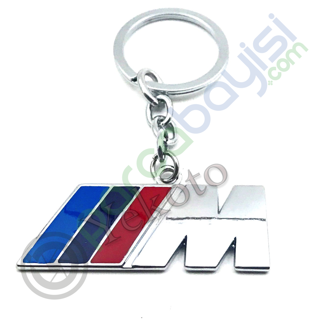 Bmw ///M Metal Anahtarlık Krom Çift Yönlü Anahtarlık