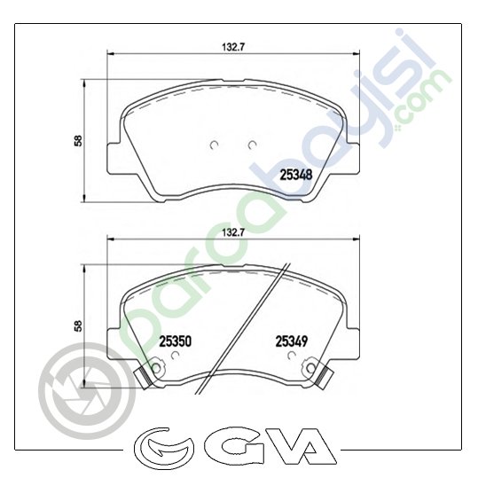 Hyundai Accent Blue Ön Balata Seti 2011 Sonrası 581011Ra00-581011Ra05-