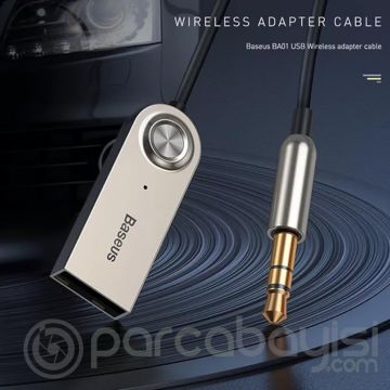 Baseus Ba01 Usb Wireless Bluetooth Araç Vs Kiti Aux