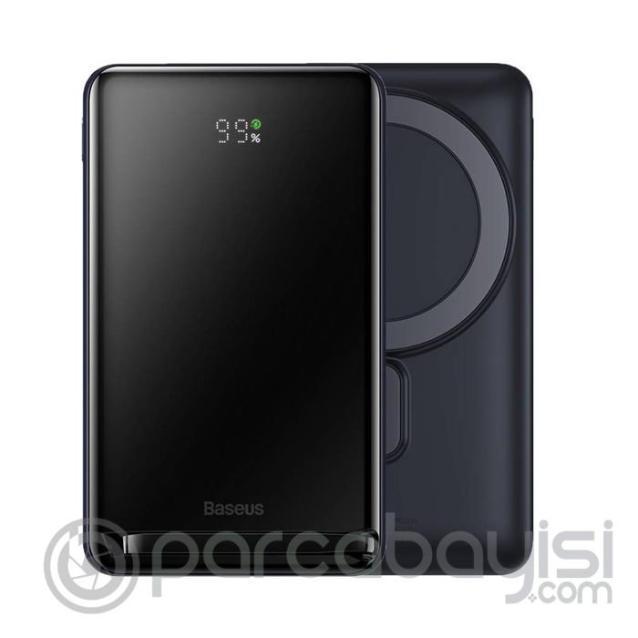 Baseus Standlı 20W 10000mAh Manyetik Kablosuz Hızlı Şarj Powerbank+50CM Hızlı Şarj Type-C Kablosu