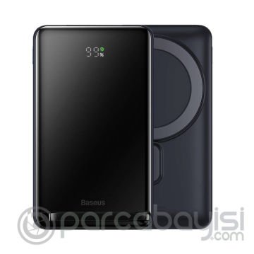 Baseus Standlı 20W 10000mAh Manyetik Kablosuz Hızlı Şarj Powerbank+50CM Hızlı Şarj Type-C Kablosu