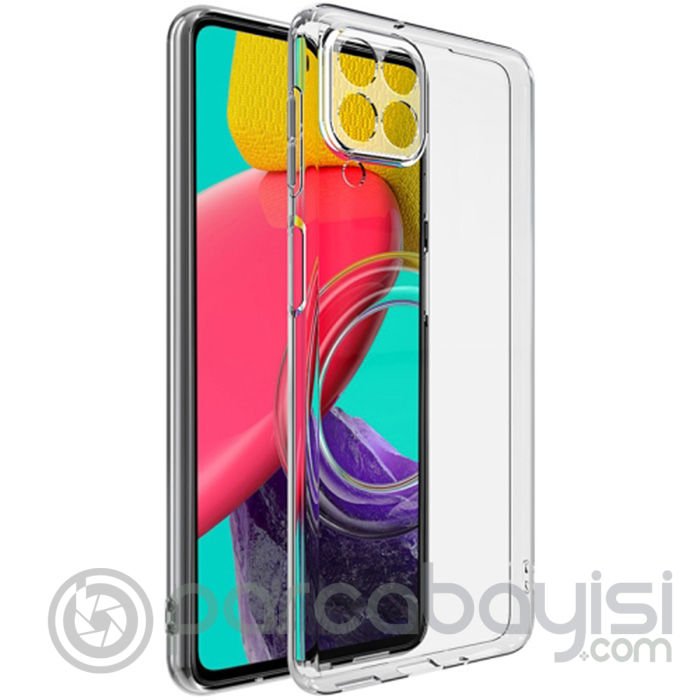 Ally SM Galaxy M53 Kılıf Kamera Korumalı Ultra İnce Şeffaf Silikon Kılıf