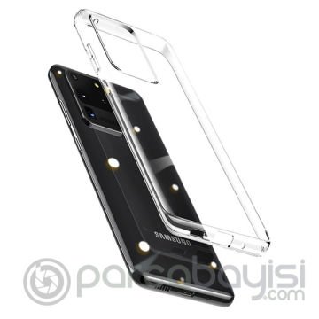 Baseus Simple Case Samsung Galaxy S20Ultra Şeffaf Silikon Kılıf