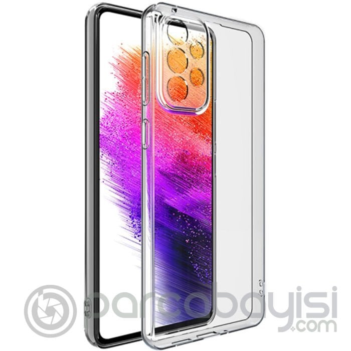 Ally SM Galaxy A73 5G Kılıf Kamera Korumalı Ultra İnce Şeffaf Silikon Kılıf