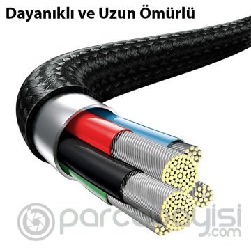Baseus Rapid Series PD 20W 3in1 Type-C to Type-C + Lightning + Micro Hızlı Şarj Kablosu 1.5m