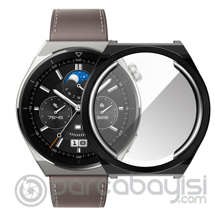 Ally Huaewei Watch GT 3 Pro 43mm Kılıf 360 Full Koruma Ultra İnce Silikon Kılıf