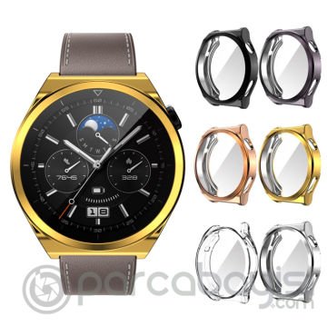 Ally Huaewei Watch GT 3 Pro 43mm Kılıf 360 Full Koruma Ultra İnce Silikon Kılıf