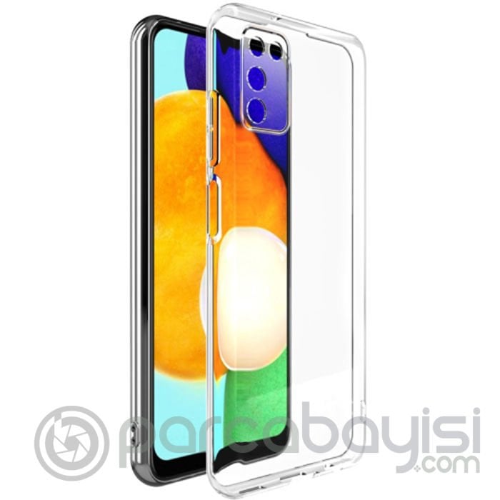 Ally SM Galaxy A03S Kılıf Kamera Korumalı Ultra İnce Şeffaf Silikon Kılıf
