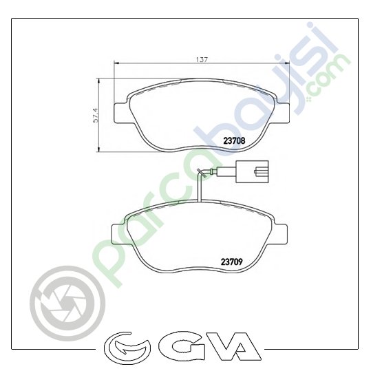 Fiat Bravo Ön Balata Seti 2007 Sonrası 77364875-77364473-77363958