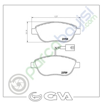Fiat Bravo Ön Balata Seti 2007 Sonrası 77364875-77364473-77363958