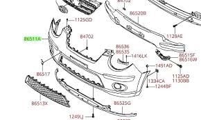 Kia Picanto Ön Tampon Orjinal | 8651107800