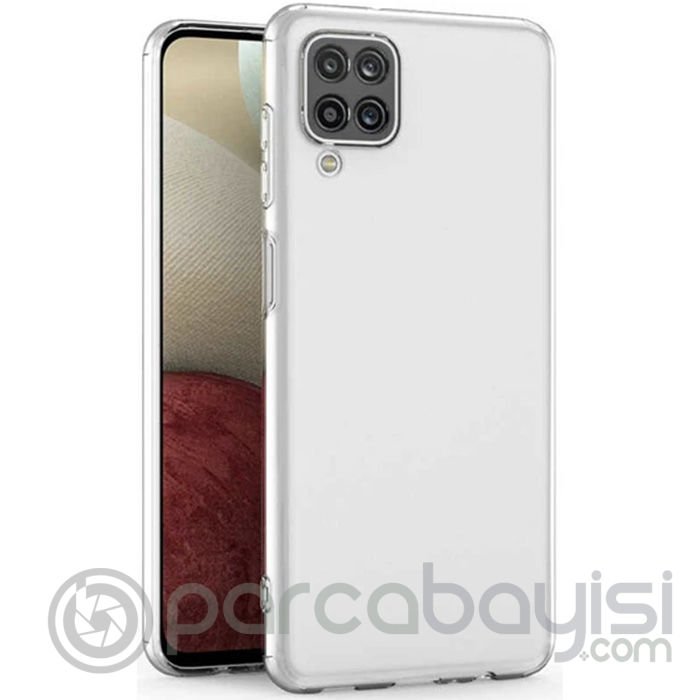 Ally SM Galaxy A12 M12 Kılıf Kamera Korumalı Ultra İnce Şeffaf Silikon Kılıf