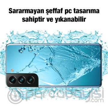 Ally SM Galaxy S22 (SM-S901E) Kılıf Kamera Korumalı Ultra İnce Şeffaf Silikon Kılıf