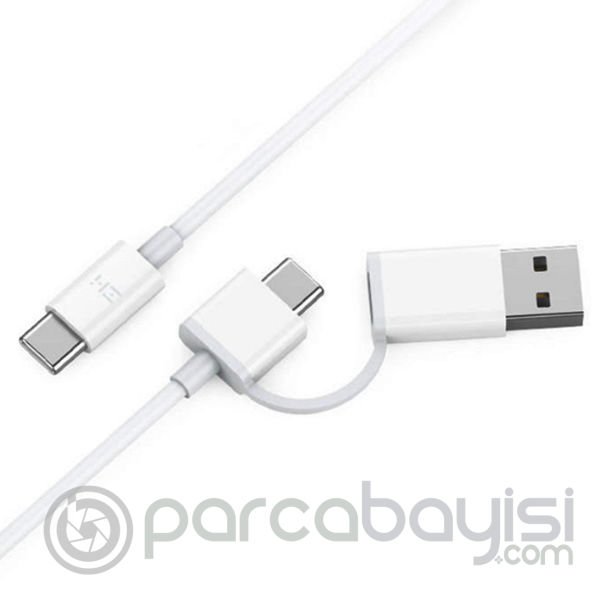 Xiaomi ZMI AL311 2 1 PD QC Type-C To Type-C C USB Hızlı Şarj Veri Kablosu