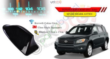 Toyota Rav4 2006-2011 Arası Uyumlu Siyah Shark Anten Köpek Balığı Anten