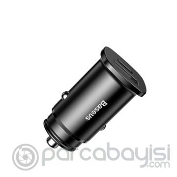 Baseus Square metal A+C 30W PPS Ultra Hızlı Araç Şarj Cihazı (PD3.0、QC4.0+SCP、AFC)