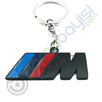 Bmw ///M Metal Anahtarlık Siyah Çift Yönlü Anahtarlık
