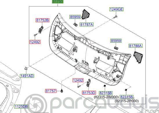 Bagaj Kaputu Orjinal | 81750H8000Wk