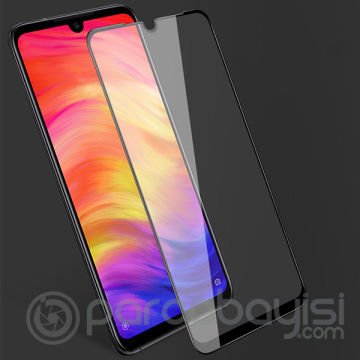 Xiaomi Redmi Note 7 Full Glue Tempered Full Cam Ekran Koruyucu