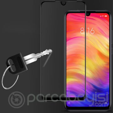 Xiaomi Redmi Note 7 Full Glue Tempered Full Cam Ekran Koruyucu