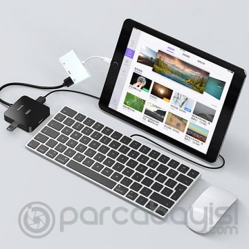 Ally İPhone-Lightning Hdmi Dijital AV Adaptör+ OTG Usb Hub