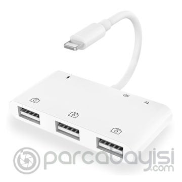 Ally İPhone Lightning To Tf,Sd Card Reader Usb 3.Kamera Adaptörü