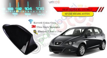 Seat Altea Xl Uyumlu Siyah Shark Anten Köpek Balığı Anten