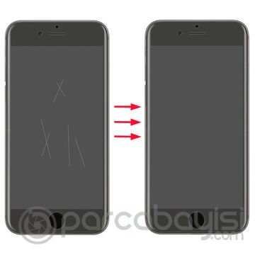 GOR İPhone 8 Plus-7 Plus HD Ekran Koruyucu Jelatin 5 Adet Set