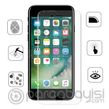 GOR İPhone 8 Plus-7 Plus HD Ekran Koruyucu Jelatin 5 Adet Set