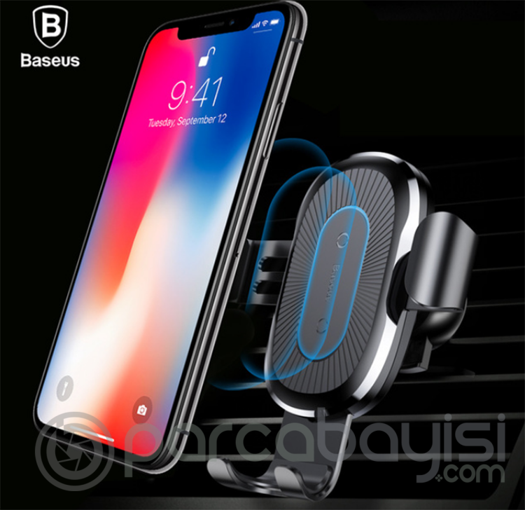 Baseus Wxyl-01 Araç İçi Telefon Tutucu ve Kablosuz Şarj Aleti