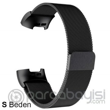 Fitbit Charge 3 Metal Milano Loop Kayış Kordon(s Beden)